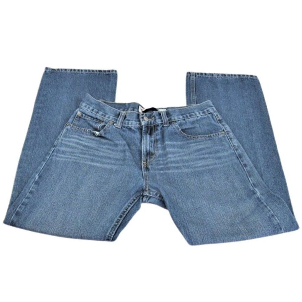 Boys Levi's 505 Classic Straight Leg Medium Wash Blue Size 20reg 30 x 30